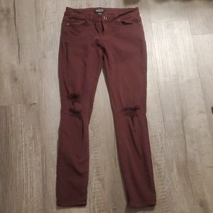 Angel kiss jeggings plum purple size 7 juniors